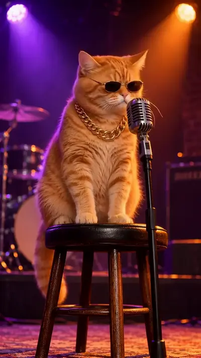Mango the cat rapping his hook, frame 3